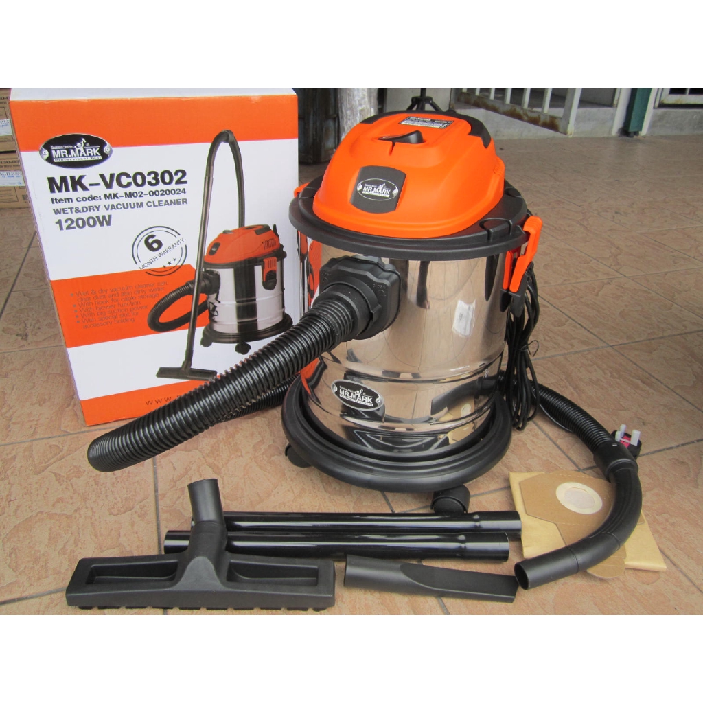 Mr.Mark MKVC0302 1.2kW 20L Inox Wet & Dry Vacuum Cleaner Shopee Malaysia