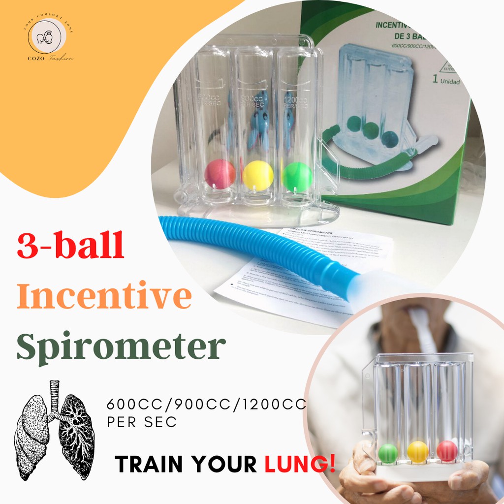 🔥HOT PRODUCT🔥3 balls Incentive Spirometer Spirometry Lung Exercise