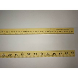 Wooden Ruler Pembaris  Kayu  1 Meter 100cm Shopee Malaysia