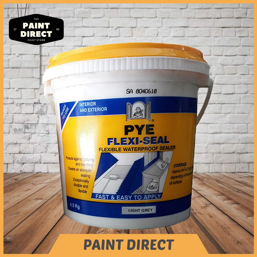 4.5KG PYE Flexi-Seal Waterproof Sealer WHITE & LIGHT GREY (Water Base ...