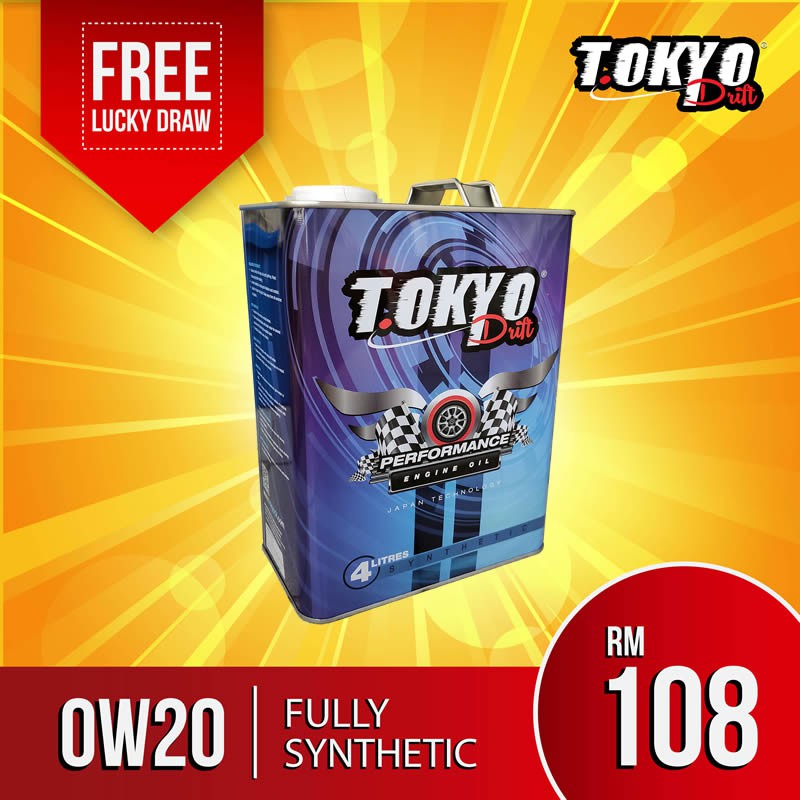 Tokyo Drift 0W20 Fully Synthetic High Performance Engine 