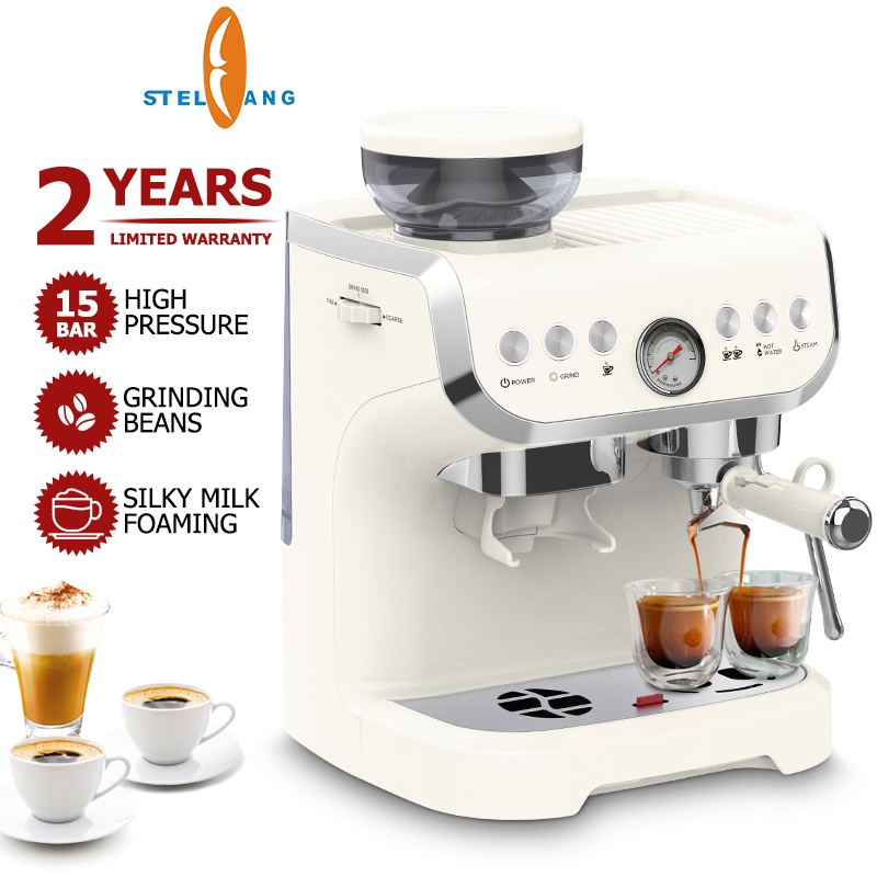 Stelang Barista Express Espresso Machine｜15Bar Coffee Maker Machine