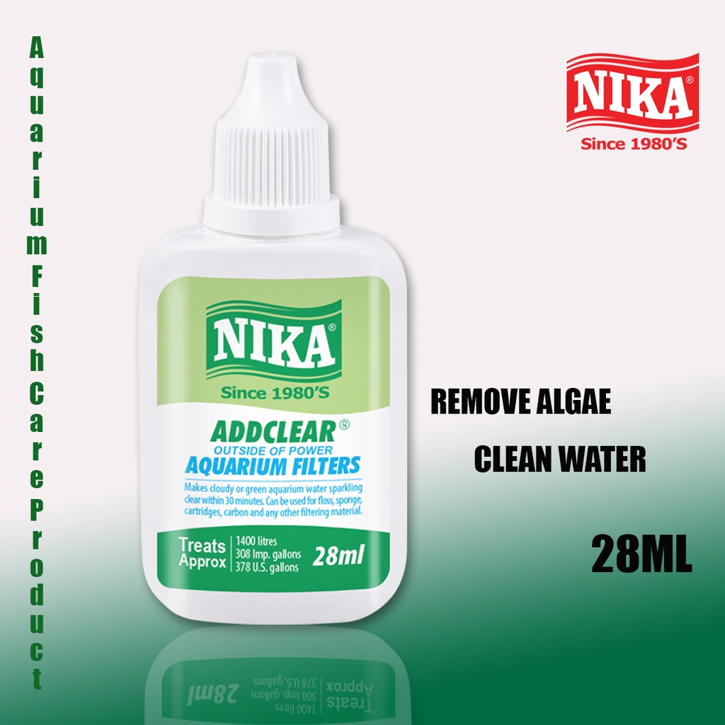 hoja lluvia triángulo Nika Addclear/Aquarium Filter/Aquarium Water filter/ Algae  removal//清水液/除藻/Ubat Buang Alga/Ubat Penapis Air Akuarium | Shopee Malaysia