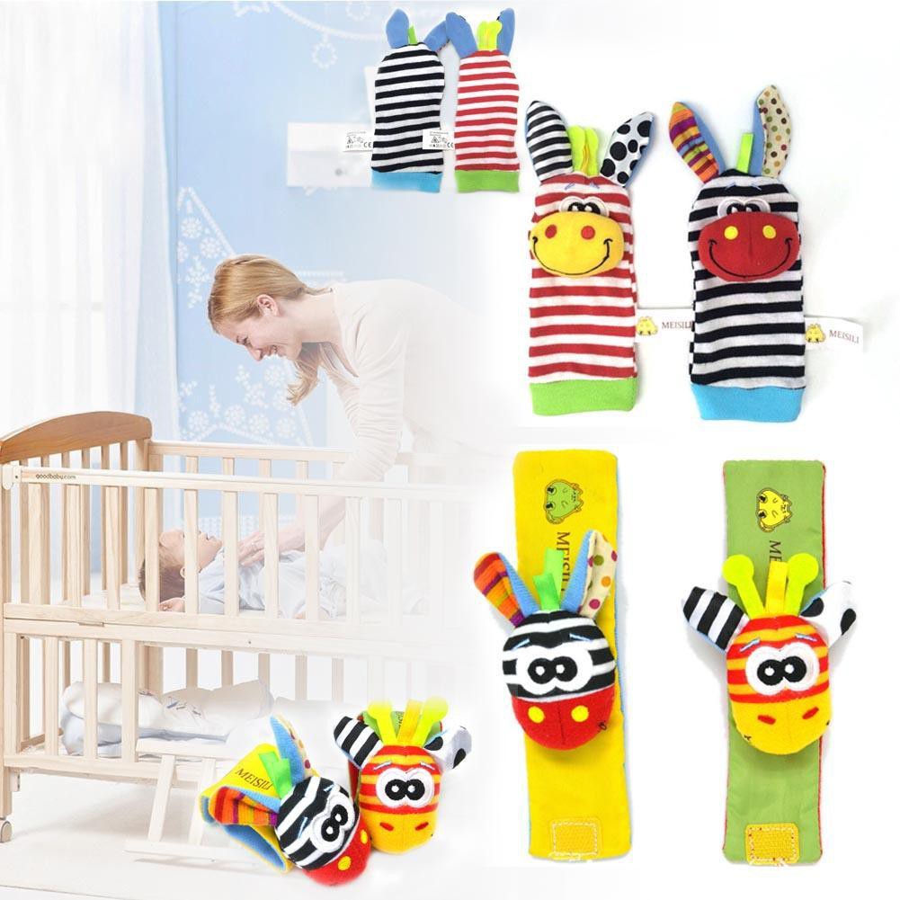 baby sensory wrist and rattle set