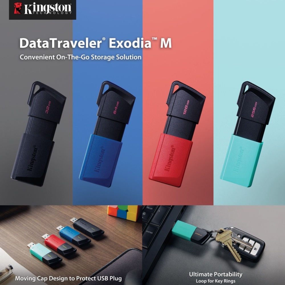 Kingston Pendrive DTXM DataTraveler Exodia M USB 3.2 DTXM Flash Drive ...