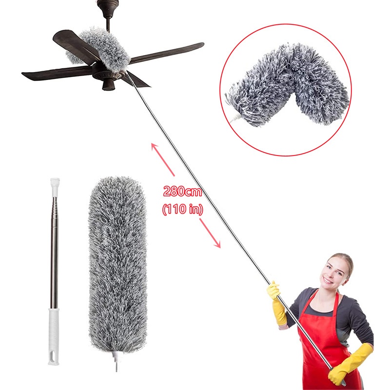 Microfiber Feather Duster Extendable Duster With 280cm Extra Long Pole ...