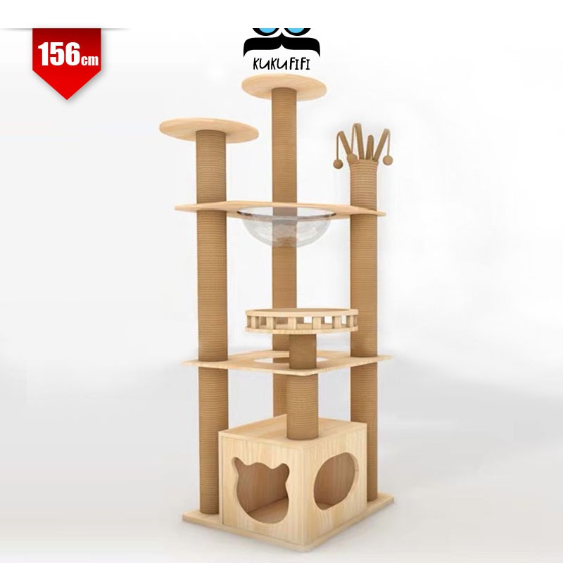 natural sphere cat tower