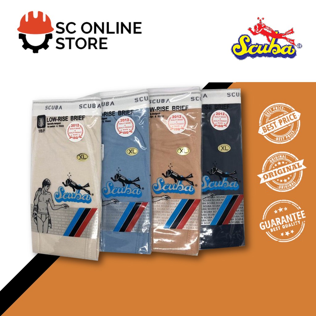 SCUBA Men's Brief 115 PA / 118 PA SELUAR DALAM MEN UNDERWEAR Shopee Malaysia