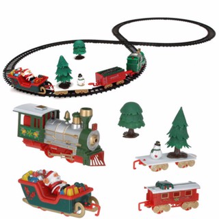 musical christmas tree train set