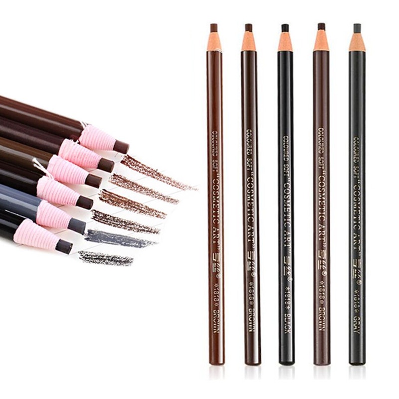 Microblading Supplies Waterproof Eyebrow Pencil 12 Piece Brow Mapping Pencil Set For Marking 