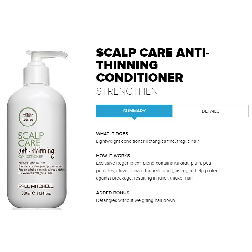 Paul Mitchell Tea Tree Scalp Care Anti Thinning Regimen Shopee