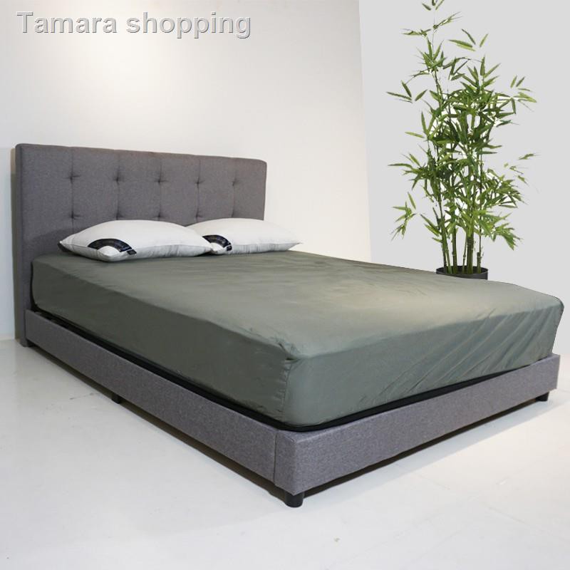 Bekker Queen Size Waterproof Fabric Bed, Tamara Gray Queen Upholstered Bed