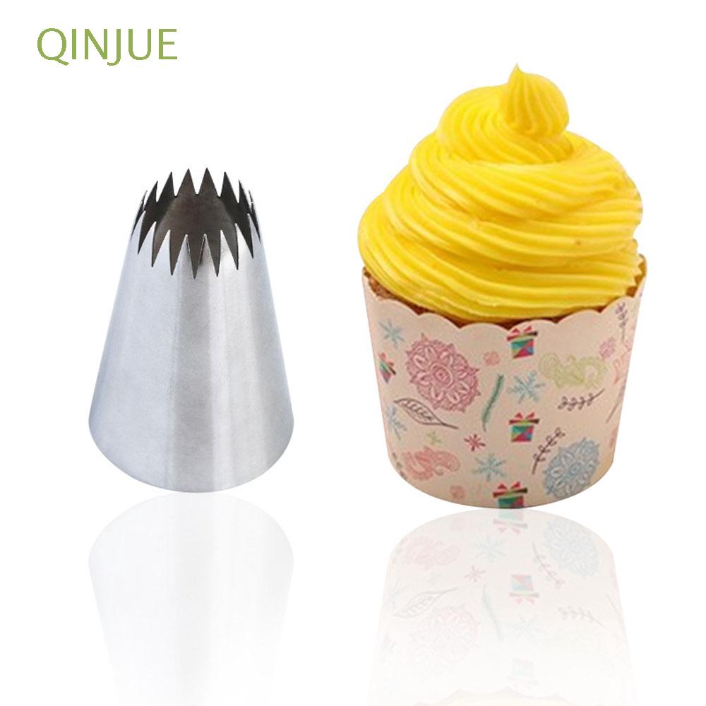 QINJUE Kitchen Accessories Pastry Tips Cupcake Stainless Steel Icing Piping Nozzles Shopee Malaysia
