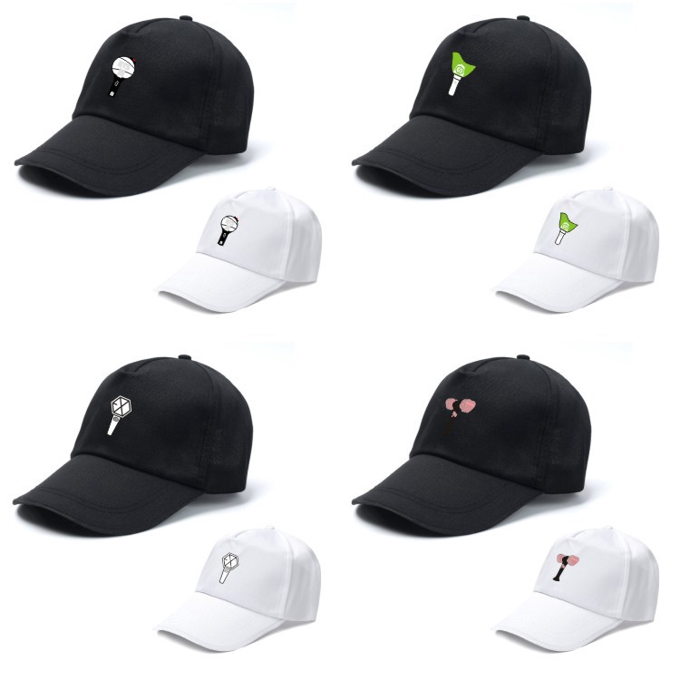 KPOP BTS BLACKPINK GOT7 EXO TWICE Hat Fashion Baseball Caps Casual