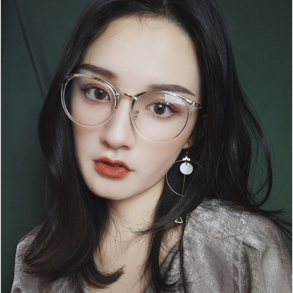 transparent rim glasses