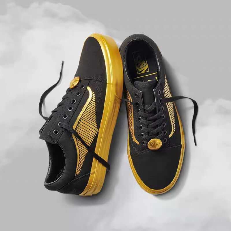 vans old skool black and gold