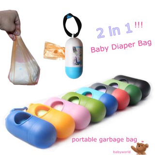 👍READY🔥Baby Diaper Bag Disposable Waste Dispenses With Garbage Bags