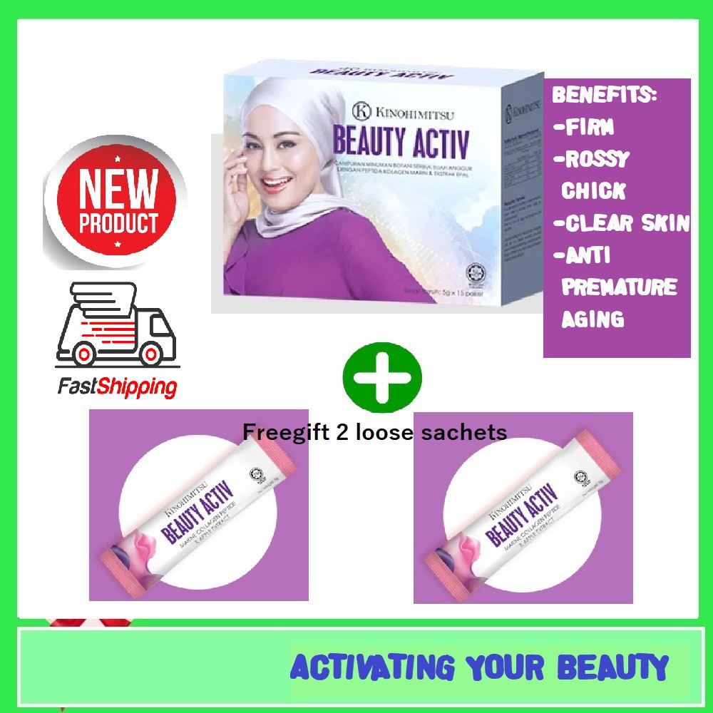 Kinohimitsu Beauty Activ 5g X15 Sachets Shopee Malaysia