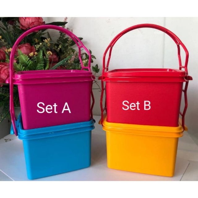 Tupperware Double Deep With Cariolier 1 1 7l Shopee Malaysia