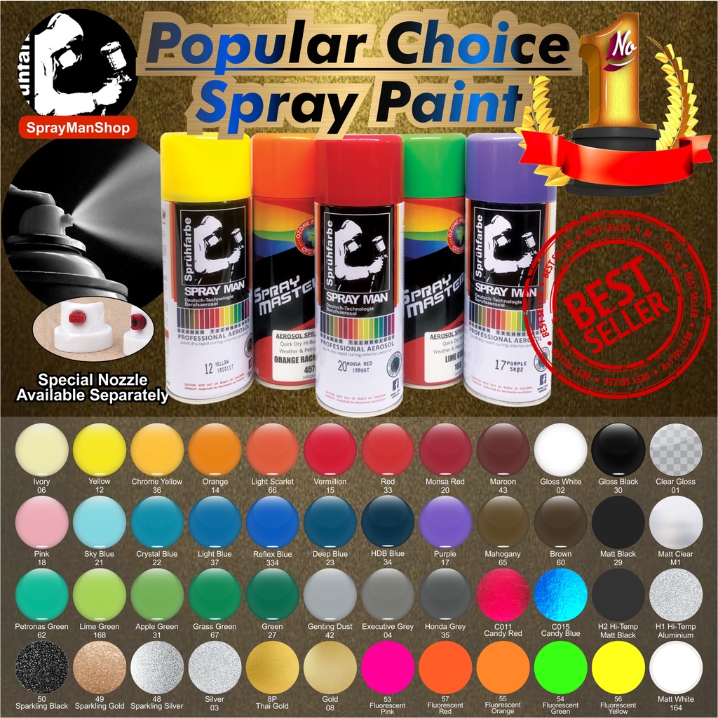 Spray Man Aerosol Spray Paint 400ml General Purpose Spray Paint
