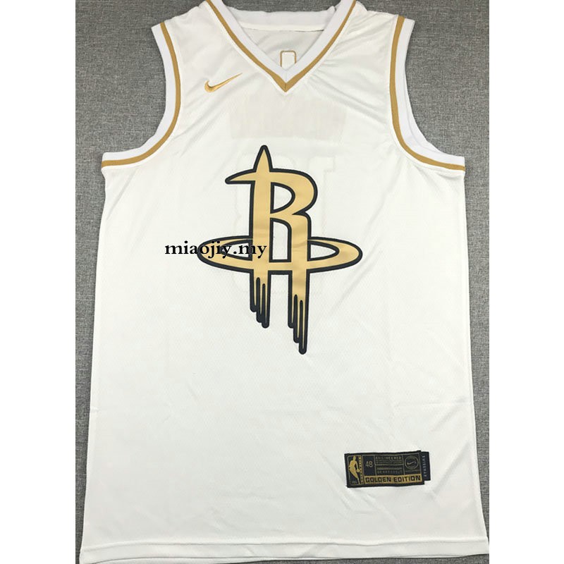 houston rockets gold jersey