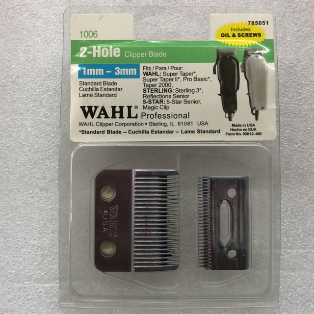 wahl taper blades