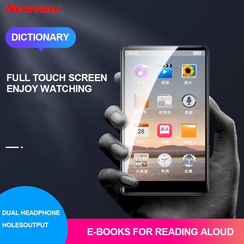 Newsmy A3 4 0 Inch 16gb Mp3 Mp4 Mp5 Player Full Touch Screen Portable E Book Reader Hifi Loseless Video Music Player Walkman Shopee Malaysia