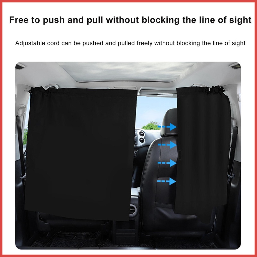 Car Window Sun Shade Car Camping Window Covers Privacy Blackout Curtain