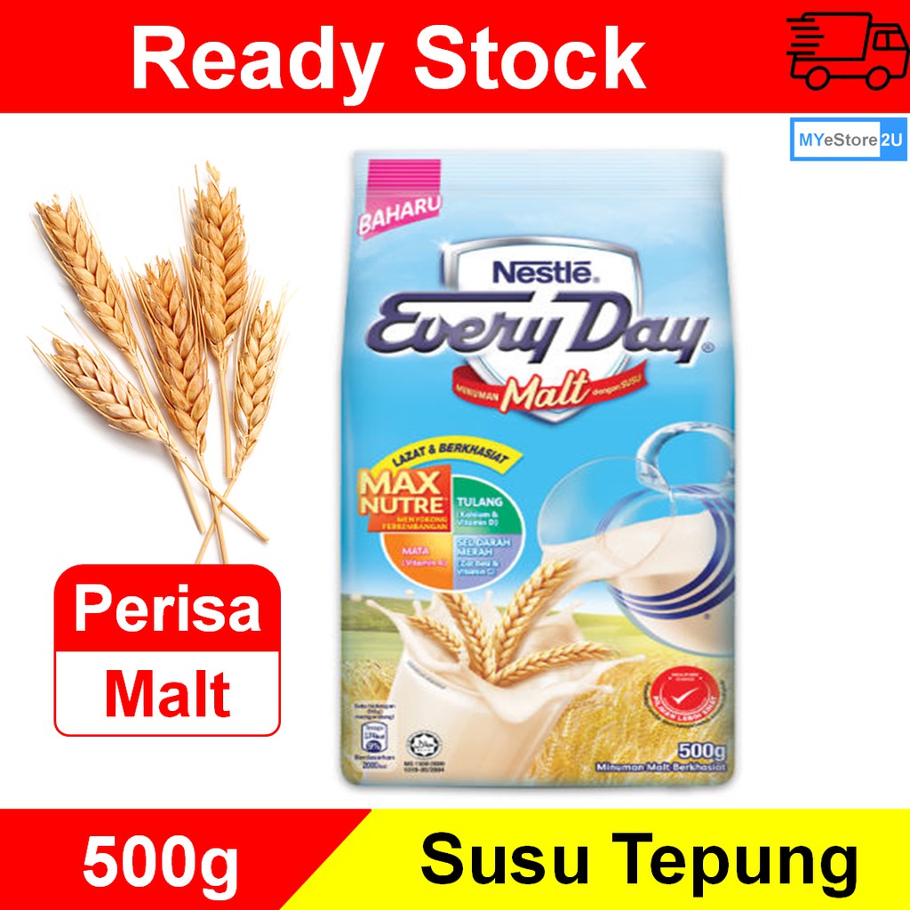 Nestle Everyday Malt 500g Susu Tepung Milk Powder Powder Milk Shopee Malaysia