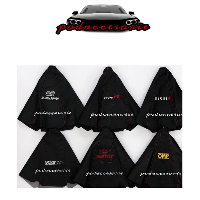 PVC Shift Lever Knob Boot Cover Shift Knob Collars for Sparco Mugen