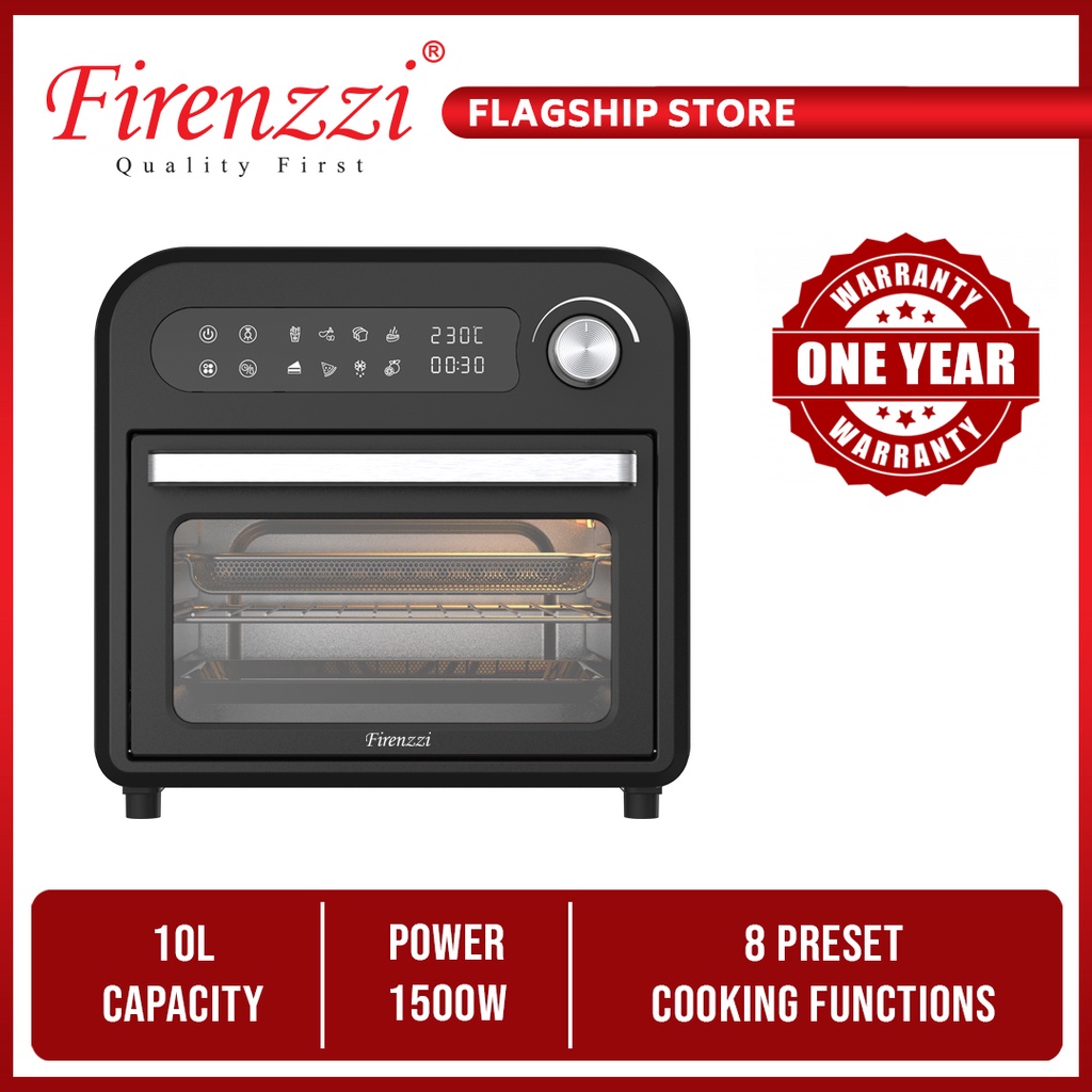 Firenzzi 10L Air Fryer Oven FAD-3120 (With Bubble Wrapping + Fragile Sticker)