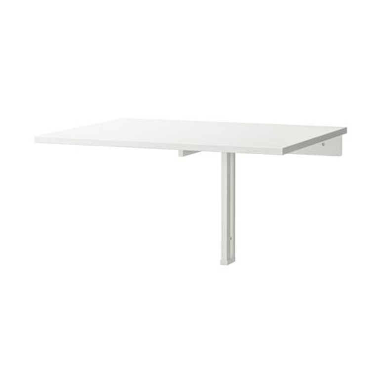 Ikea Norberg Wall Mounted Drop Leaf Table White 74x60 Cm Shopee Malaysia