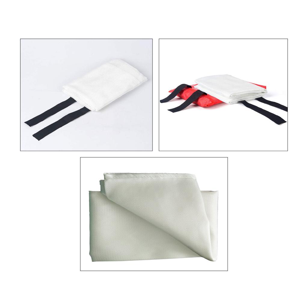 1m x 1m / 1.2m x 1.2m / 1.2m x 1.8m / 1.5m x 1.5m / 2m x 2m Fiberglass Fire Blanket Fire Safety