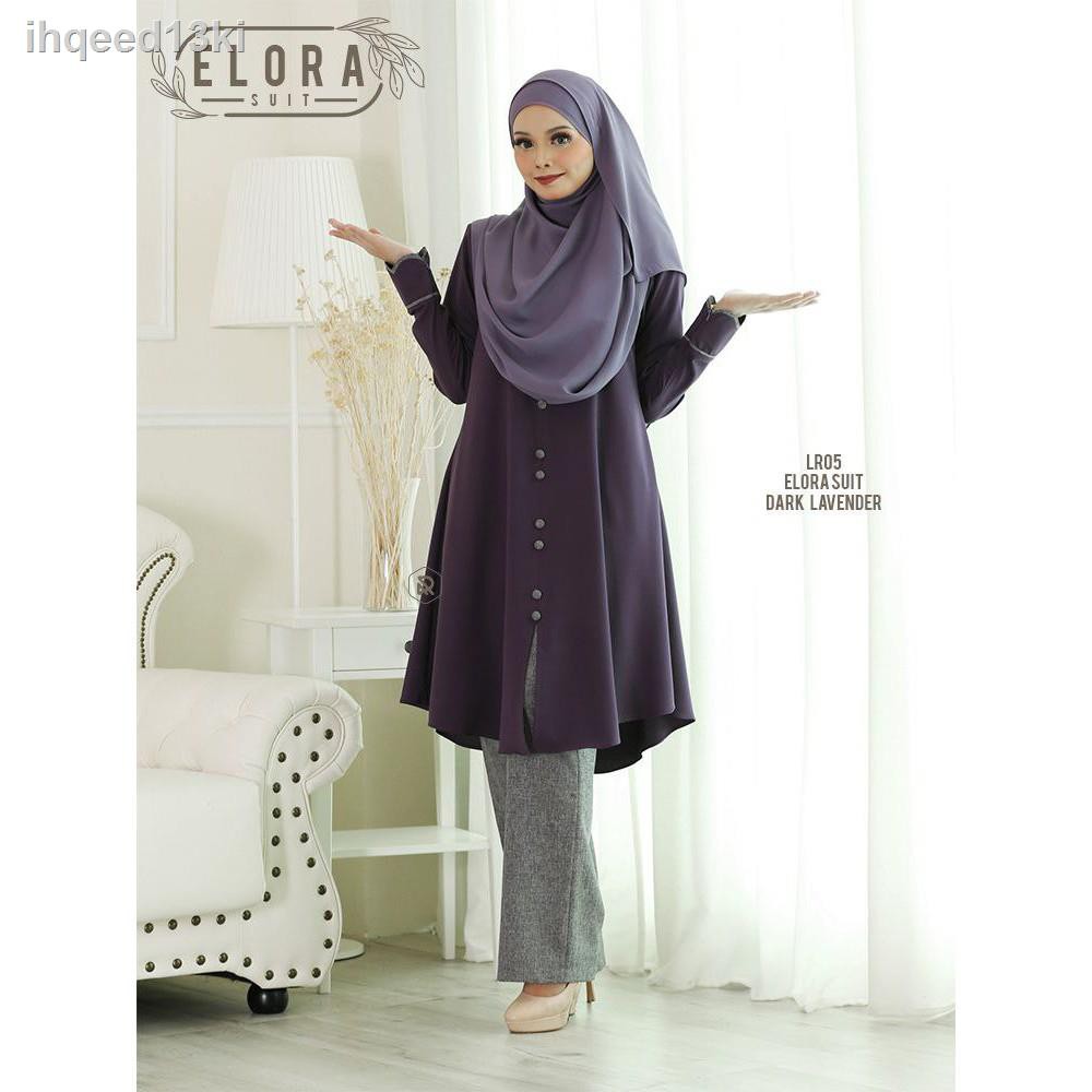 Suit Elora Muslimah Labuh Nursing Friendly Jubah Seluar Set Blouse Dan Size S 3xl Shopee Malaysia