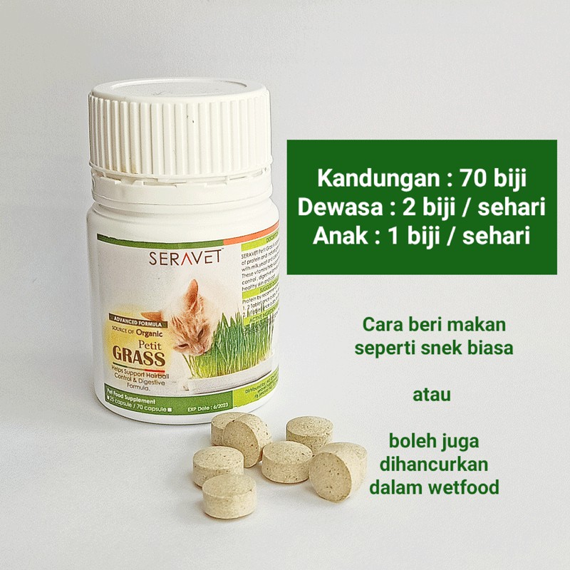 Buy Supplement Rumput Hairball Remedi Penghadaman Kucing 