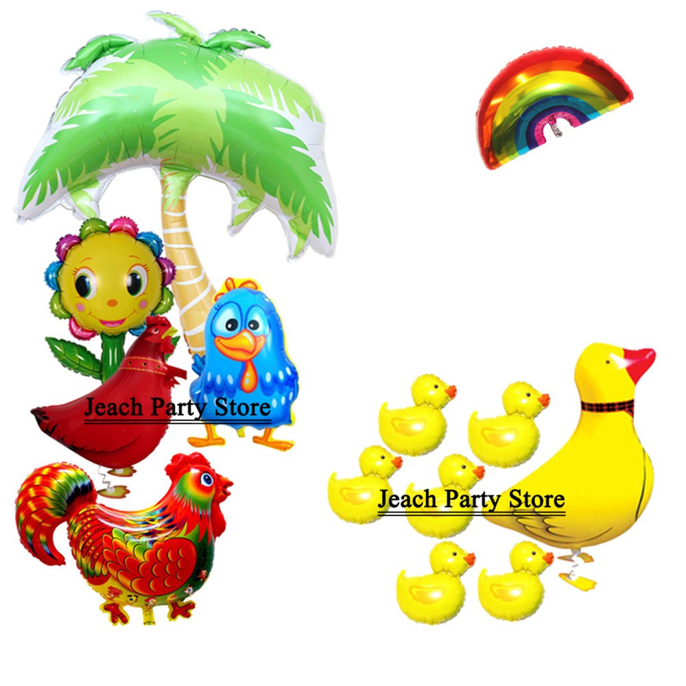 Inflatable Animals Toys Party Decoration Supplies Foil Yellow Duck