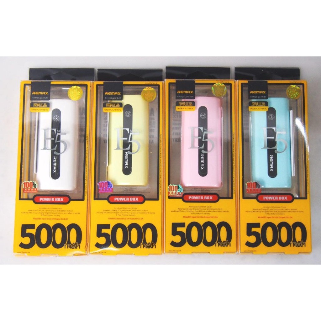Remax E5 5000mAh Smart Power Bank