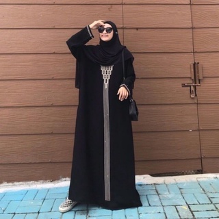 Black Abaya Muslimah Jubah Prices And Promotions Muslim Fashion Aug 2021 Shopee Malaysia