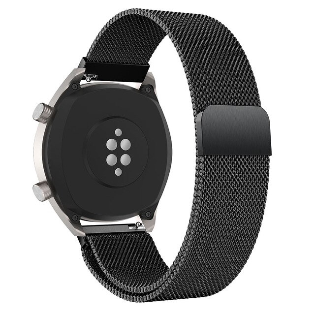 shopee: For Xiaomi Huami Amazfit Stratos 3 Pace 2 2S GTR 47mm Magnetic Milanese Bracelet Strap Stainless Steel 22mm Watch band (0:0:颜色:Black;1:0:Band Width:22mm)