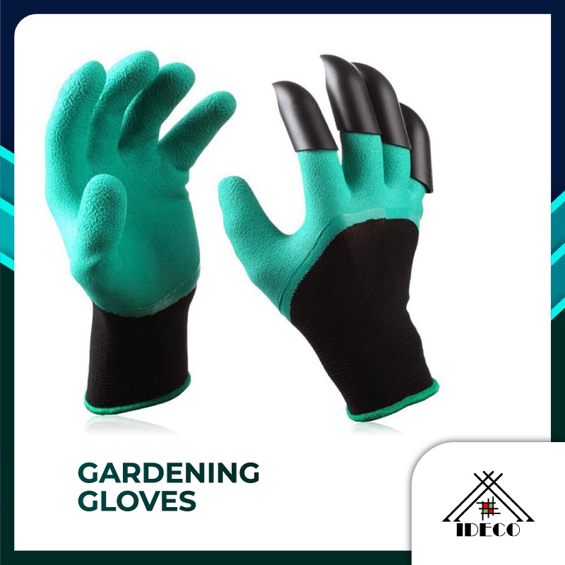 iDECO Gardening Glove Claws Finger Right Hand Planting Dig Soil Easy