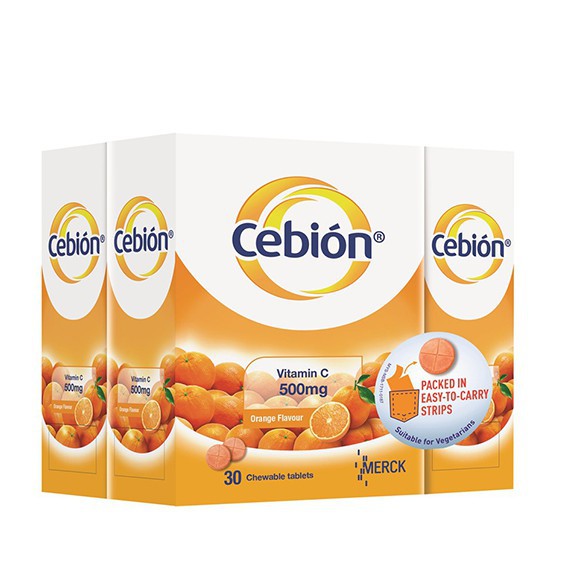 READY STOCK CEBION VITAMIN C CHEWABLE 500MG 3X30 S Shopee Malaysia