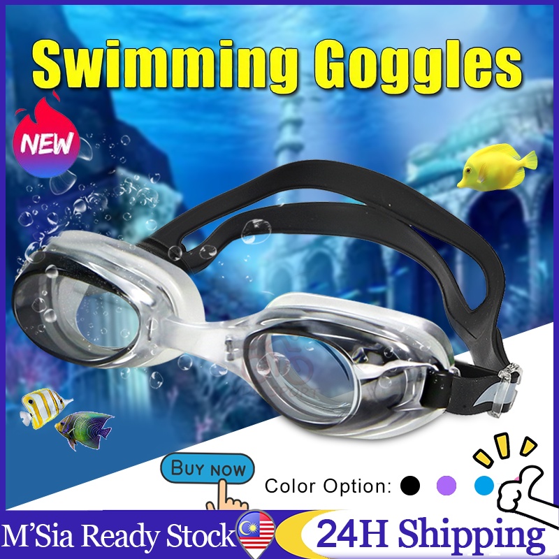 Goggle Swimming Kids Adult Adjustable Waterproof Child Boy Girl Swim Goggles Eyewear Anti-fog Cermin Mata Renang 泳镜