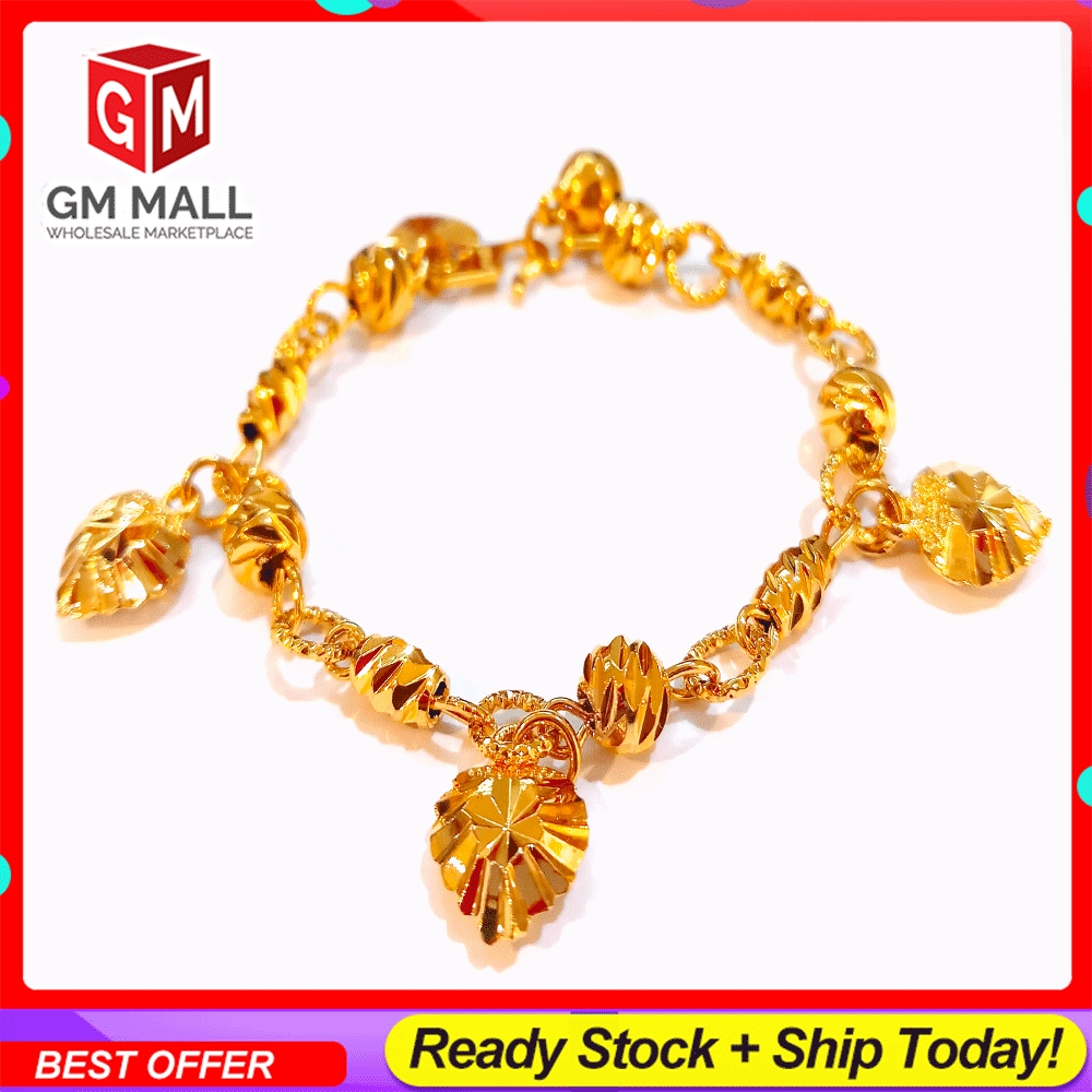  Emas  Korea Jewellery Kid Bracelet Gelang  Tangan Budak 