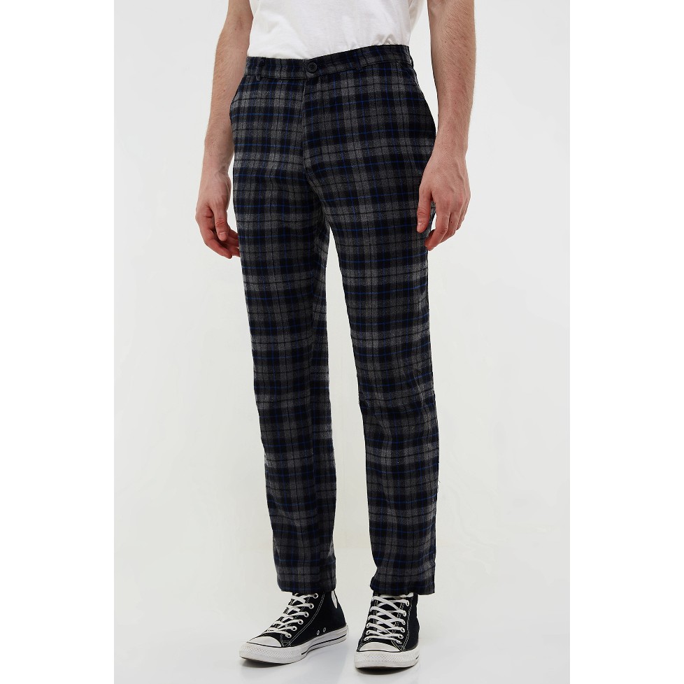  Erigo  Checked Evano Black Pants Shopee Malaysia