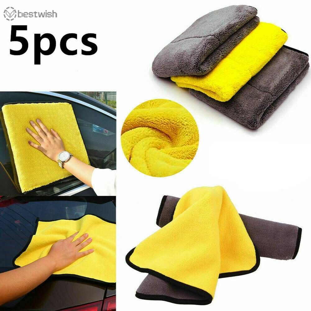 Details about   Car Wash Microfiber Towel Cleaning Drying Cloth Hemming Detailing Washing Tools 