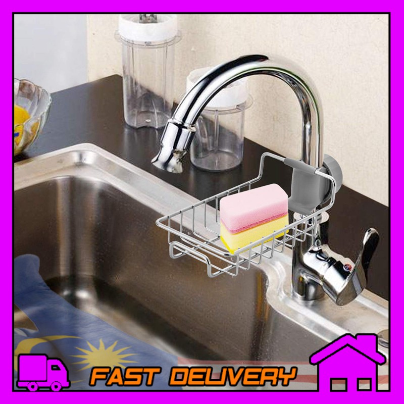 Faucet Sink Sponge Holder Pemegang Tempat Letak Span Basuh Pinggan Shopee Malaysia