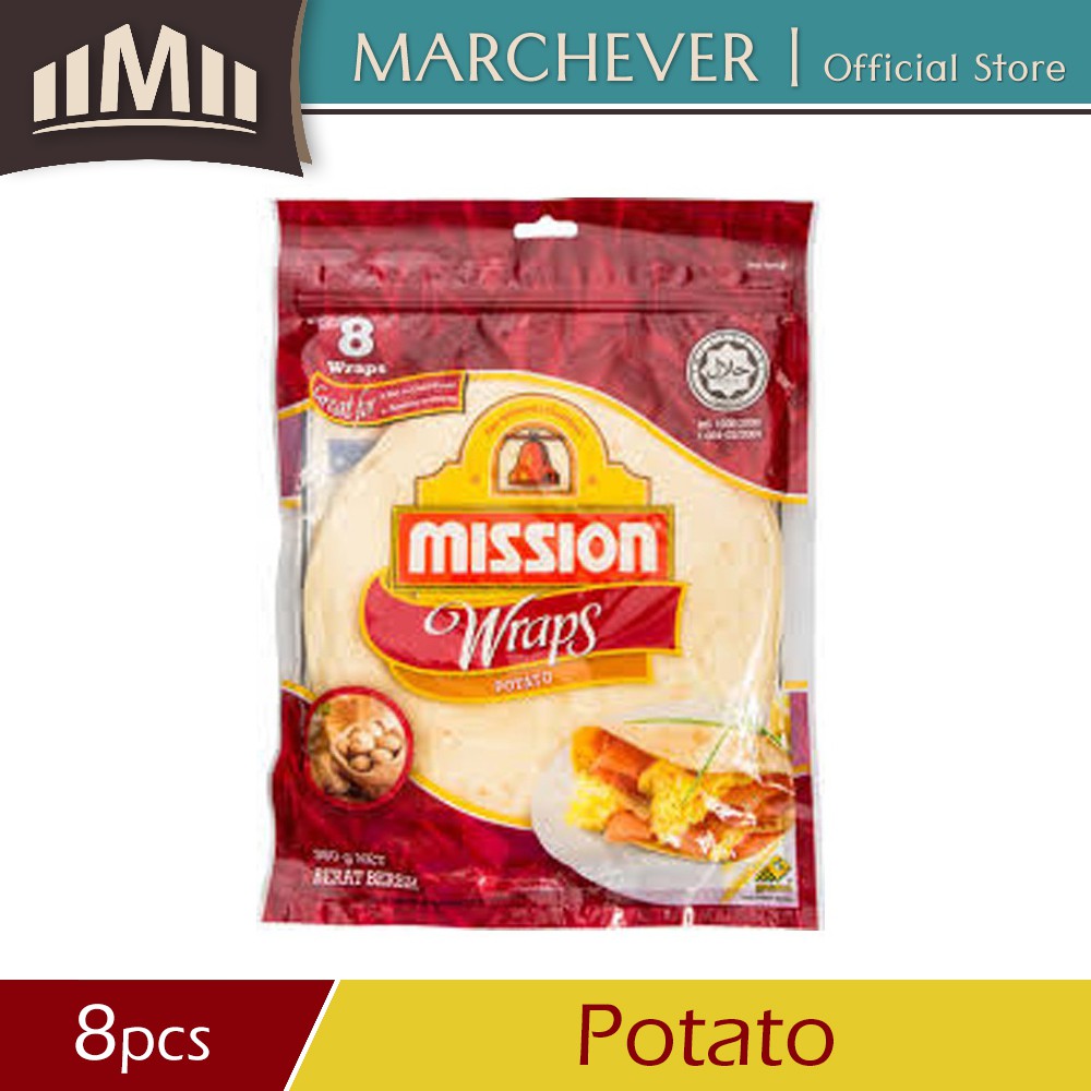 Tortilla Wraps Wholemeal 8 8 Pcs 360g Kawan Food Online Malaysia