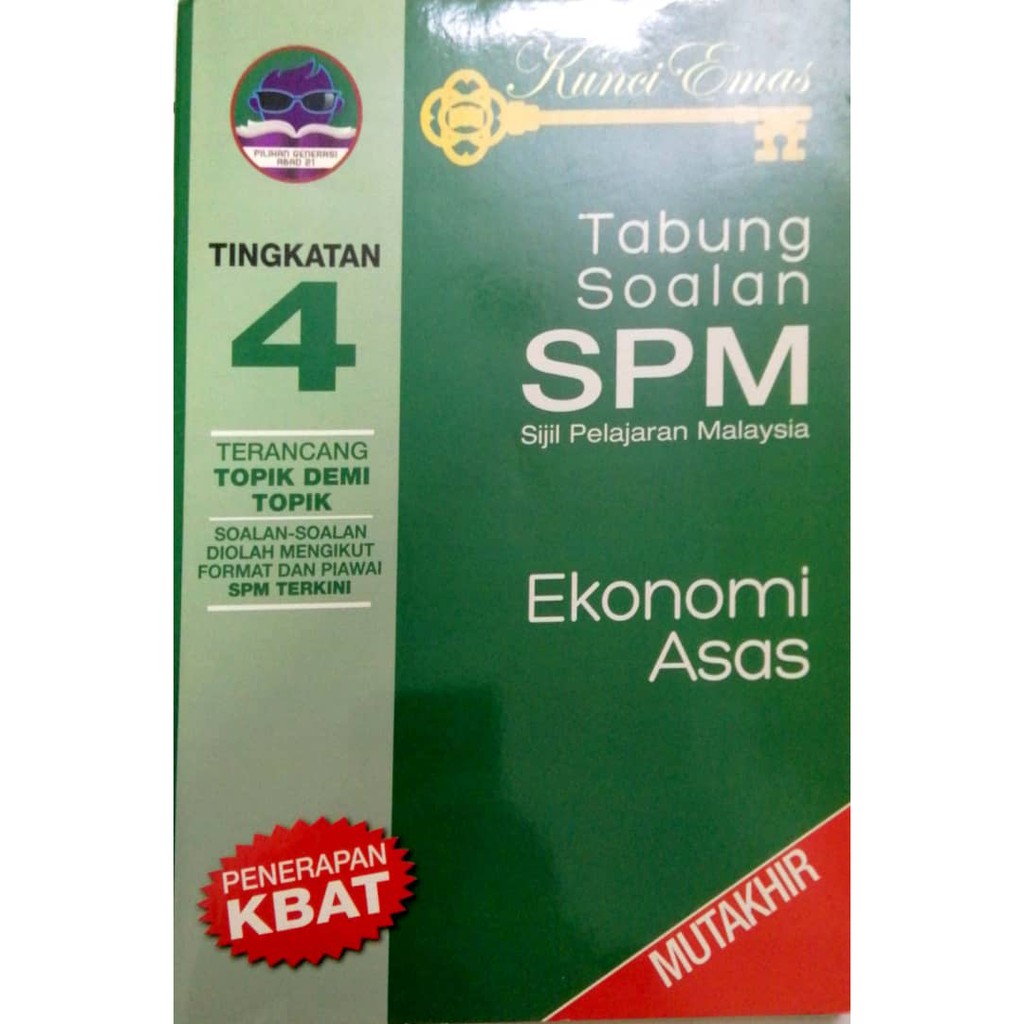 Used Tabung Soalan Kunci Emas Spm Ekonomi Asas Tingkatan 4 Shopee Malaysia
