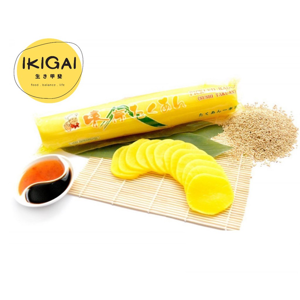(HALAL) Pickled Radish Sushi Takuan Daikon Zuke Takuwan 450g 腌萝卜/沢庵