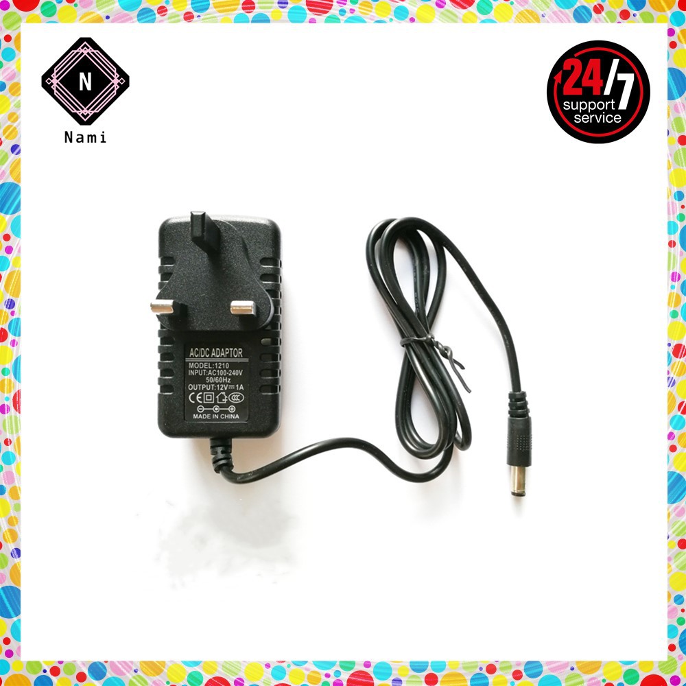 UK Plug DC 9V 1A AC Power Supply Adapter Converter Charger 110-240V 3Pin Mains